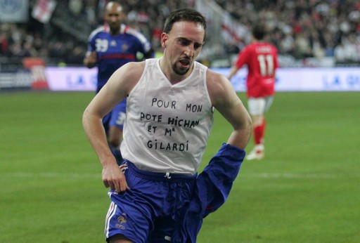 Hommage de Ribéry à Thierry Gilardi